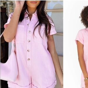 Show Me Your MuMu Range Romper Candy Pink